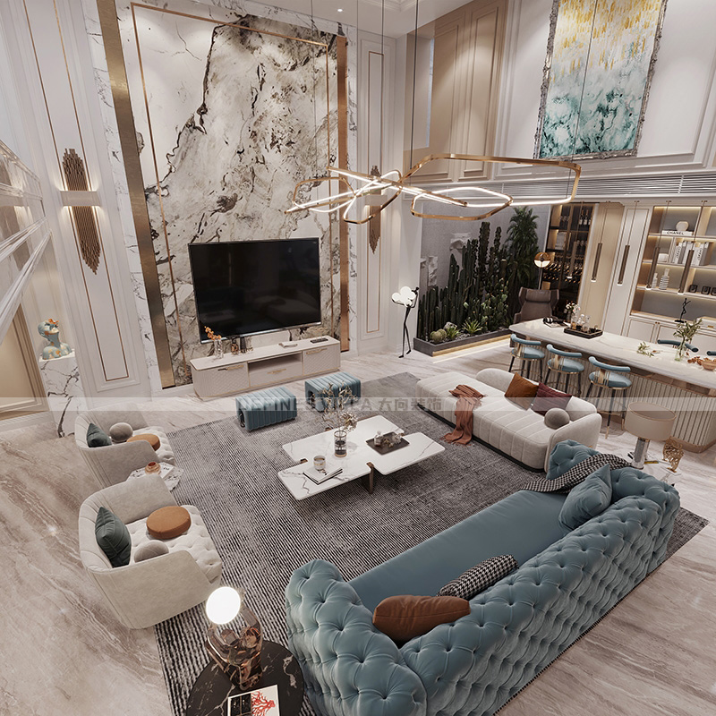 青岛别墅设计中，如何打造出具有现代感的休闲空间